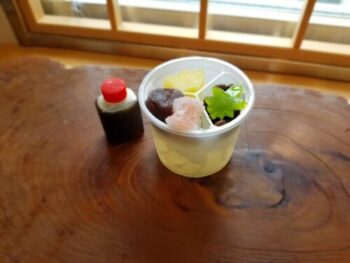 あんみつ - 菓匠 菊家 - 天草より作られた風味豊かな寒天と鹿児島県